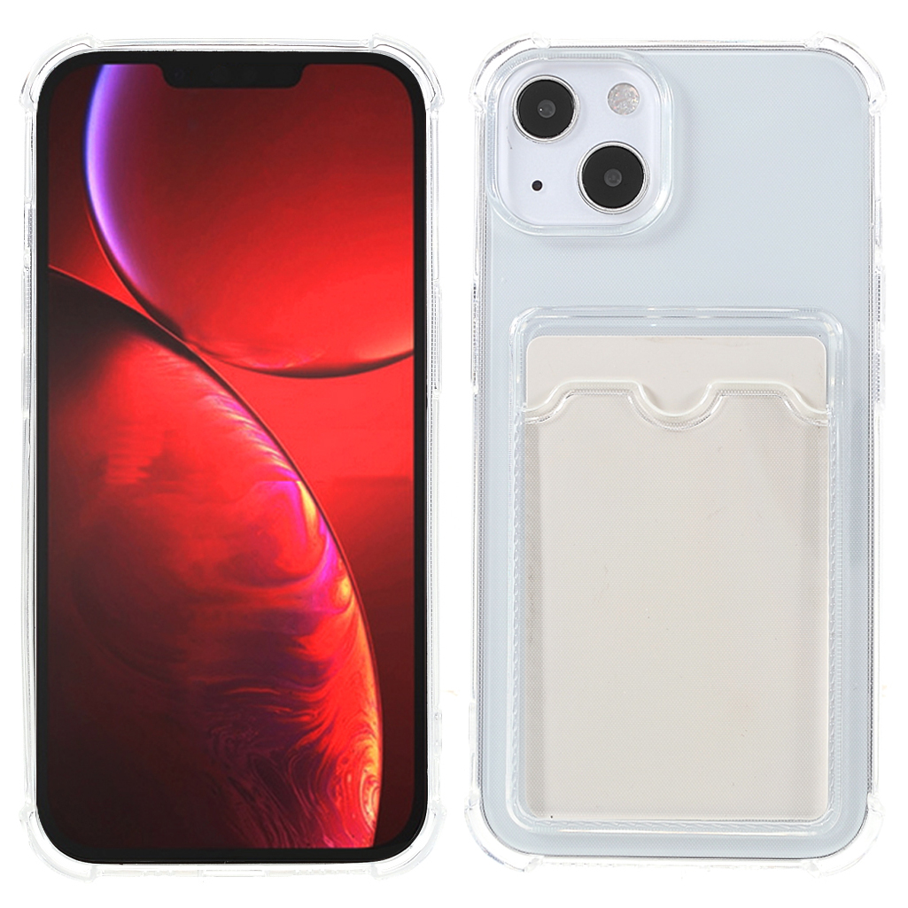 

Опохательный Защитный Защитный Чехол TPU Cover С Слотом Для Карты Для IPhone 13 Mini 5,4 Дюйма - Прозрачный, iPhone 13 mini