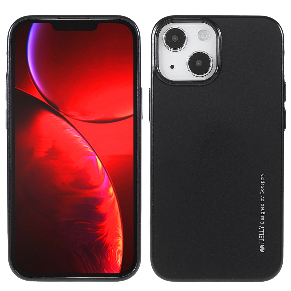

MERCURY GOOSPERY All-round Protection Anti-drop Soft TPU Phone Cover Shell for iPhone 13 mini 5.4 inch - Black, iPhone 13 mini