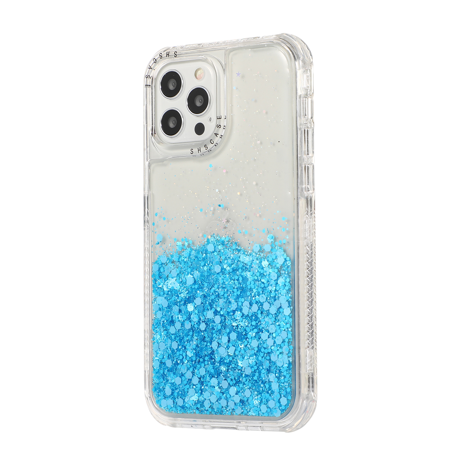 

Glittery Powder Anti-Drop Light Hard PC + TPU Phone Case for iPhone 13 6.1 inch - Blue, iPhone 13