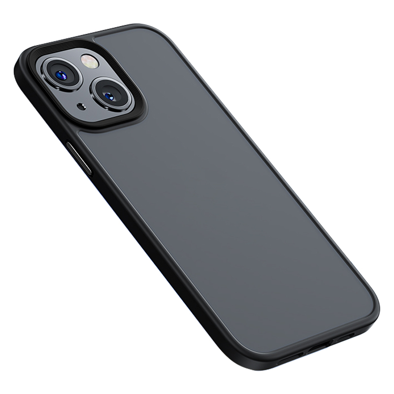 

BENKS Shockproof Hybrid Hard PC Soft TPU Bumper Drop Protection Cover for iPhone 13 mini 5.4 inch - Transparent Black, iPhone 13 mini