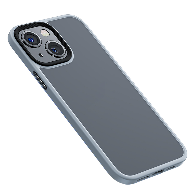 

BENKS Heavy Duty Shockproof Hybrid Hard PC Soft TPU Back Cover for iPhone 13 6.1 inch - Transparent Grey, iPhone 13