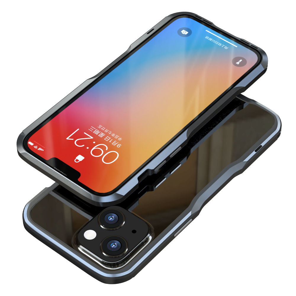 

Luphie Slim Cool Design Shock Абсорбирующая Металлическая Рамка Бампера Крышка Для IPhone 13 Mini 5,4 Дюйма - Серый, iPhone 13 mini
