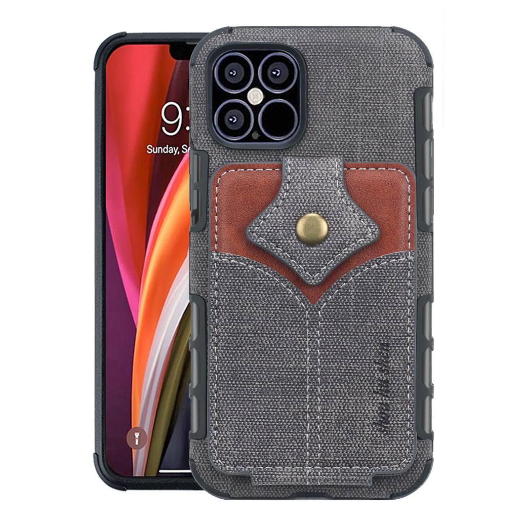 

SHOUHUSHEN Vertical Flip Card Pocket Design Maple Magnetic Buckle Leather Phone Case for iPhone 13 mini 5.4 inch - Black, iPhone 13 mini