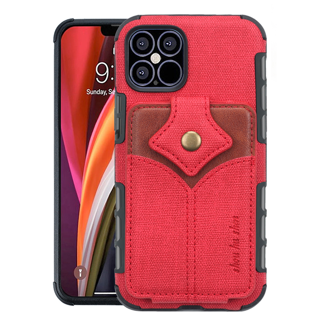 

Shouhushen Vertical Flip Card Pocket Design Chaple Магнитная Пряжка Кожаный Чехол Для Телефона Для IPhone 13 Mini 5,4 Дюйма - Красный, iPhone 13 mini