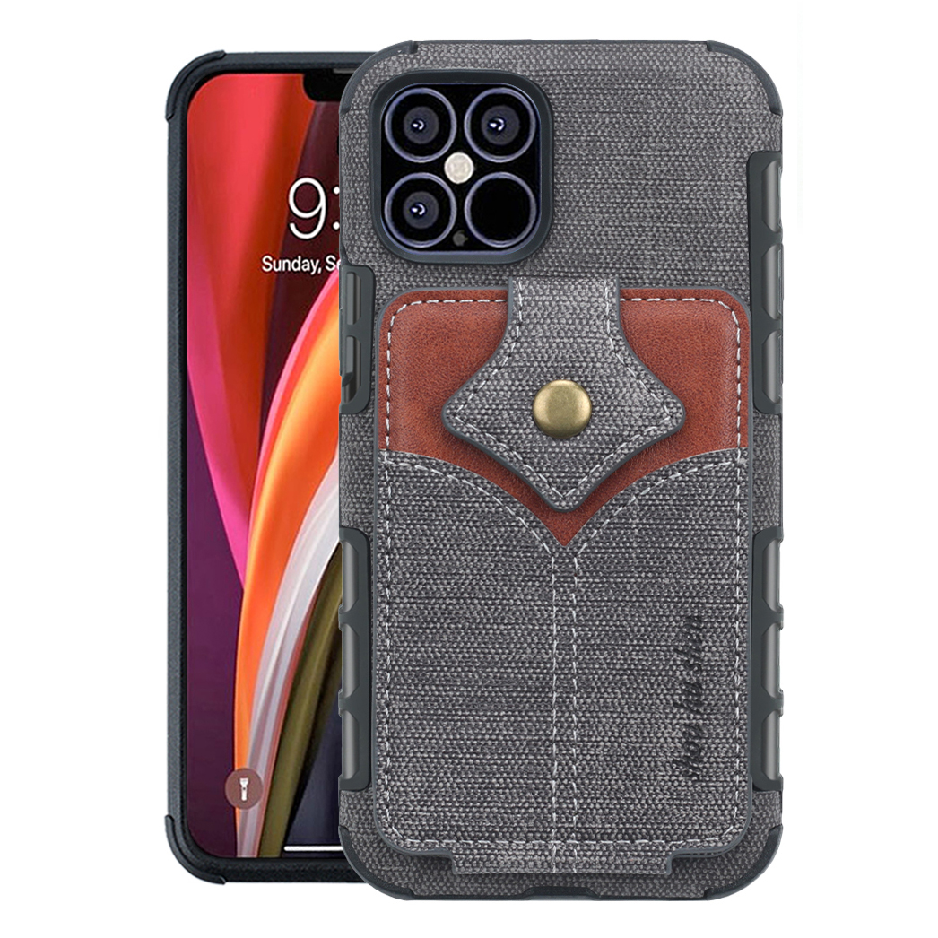 

Shouhushen Maple Magnety Pract Card Plot Cart Четыре Угловые Подушевленные Кожаный Чехол Для IPhone 13 Pro 6.1 Дюймов - Чернить, iPhone 13 Pro