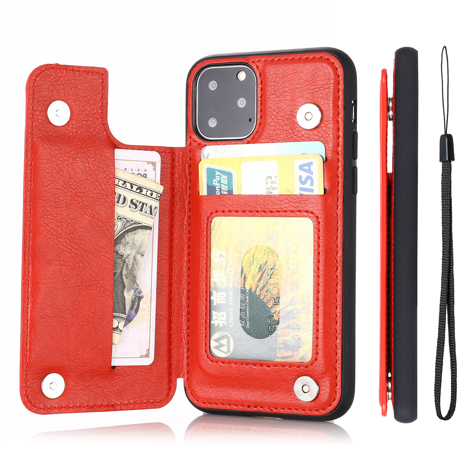

Держатель Карт Дизайн pu - Красный, iPhone 13 Pro Max