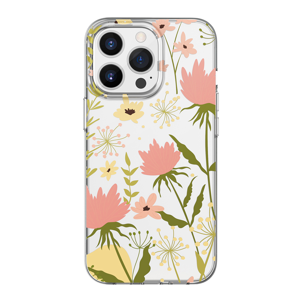 

Печать Мутативного Цветочного Рисунка Antive Fall Hard PC Phone Cover Для Iphone 13 Pro 6,1 Дюйма - Розовый Цветок, iPhone 13 Pro