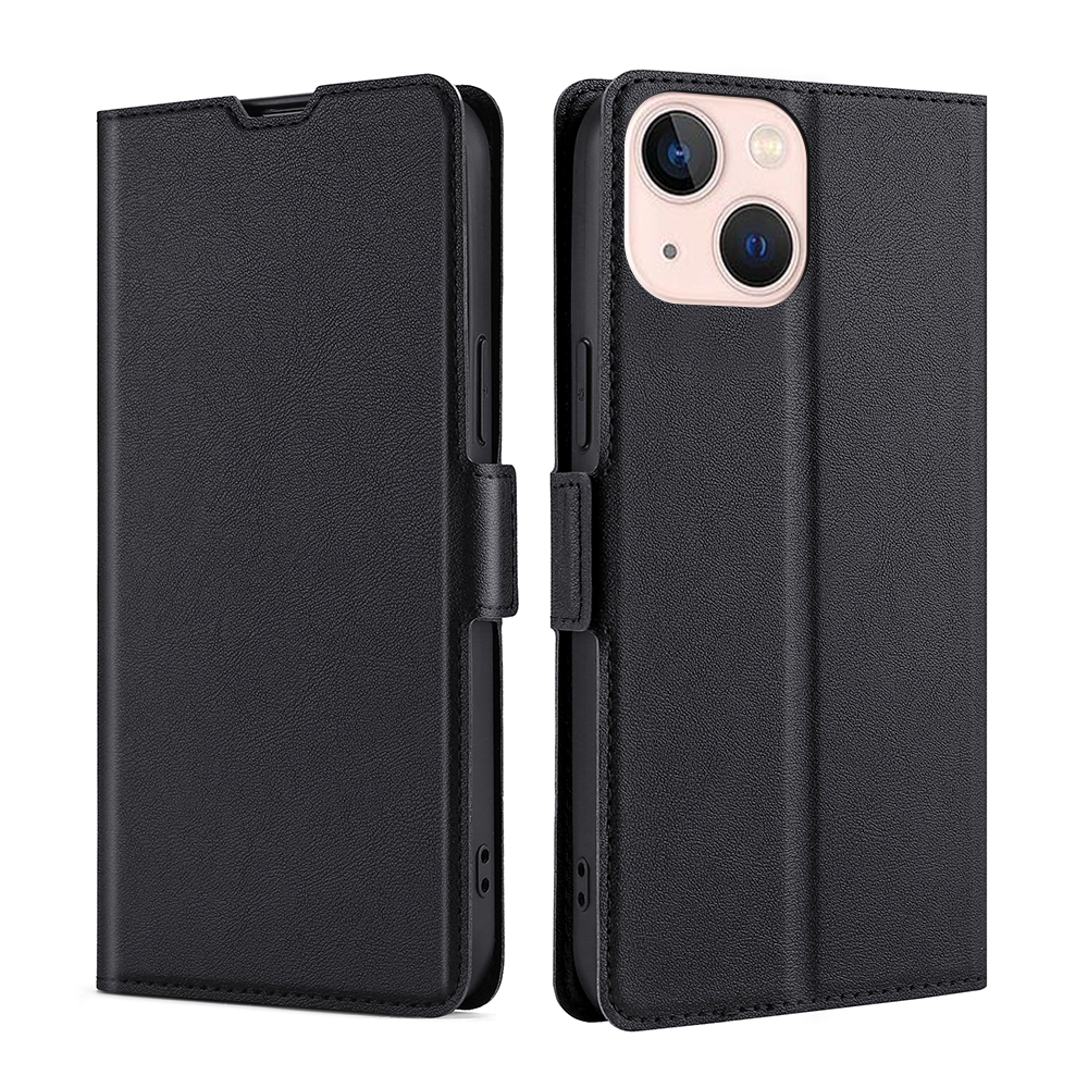 

Качественный TPU + PU Кожаная Концентрация Держателя Карты Телефона Для Iphone 13 Mini 5,4 Дюйма - Черный, iPhone 13 mini