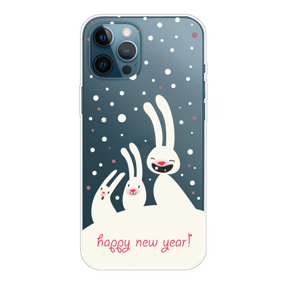 

Рождественская Серия Pattern Printing IMD TPU Case Защитный Телефон Оболочка Для IPhone 13 Pro 6.1 Дюймов - Кролики, iPhone 13 Pro