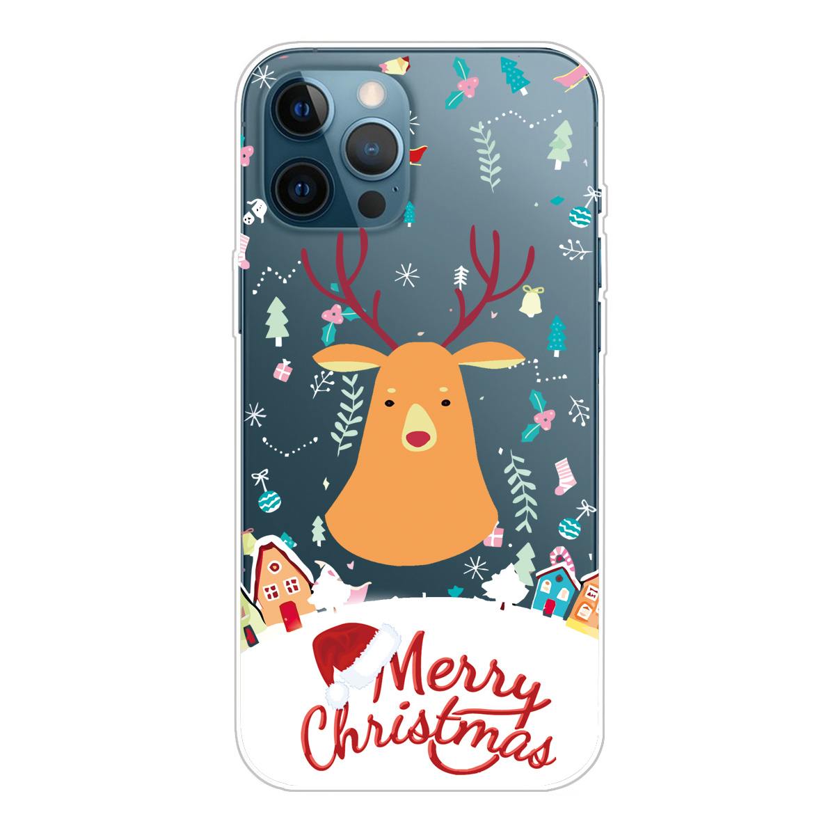 

Christmas Series Pattern Printing Protective TPU IMD Anti-Slip Case for iPhone 13 Pro Max 6.7 inch - Christmas Deer, iPhone 13 Pro Max