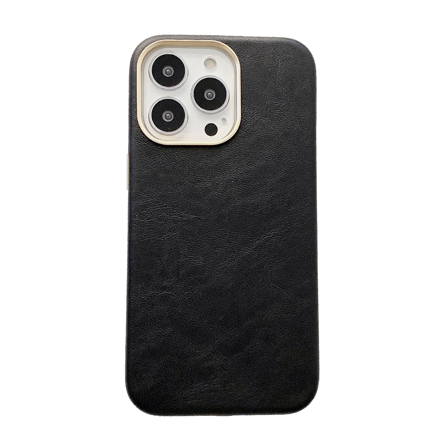 

Well-Protected PU Leather Coated PC Cell Phone Case Cover for iPhone 13 Pro Max 6.7 inch - Black, iPhone 13 Pro Max