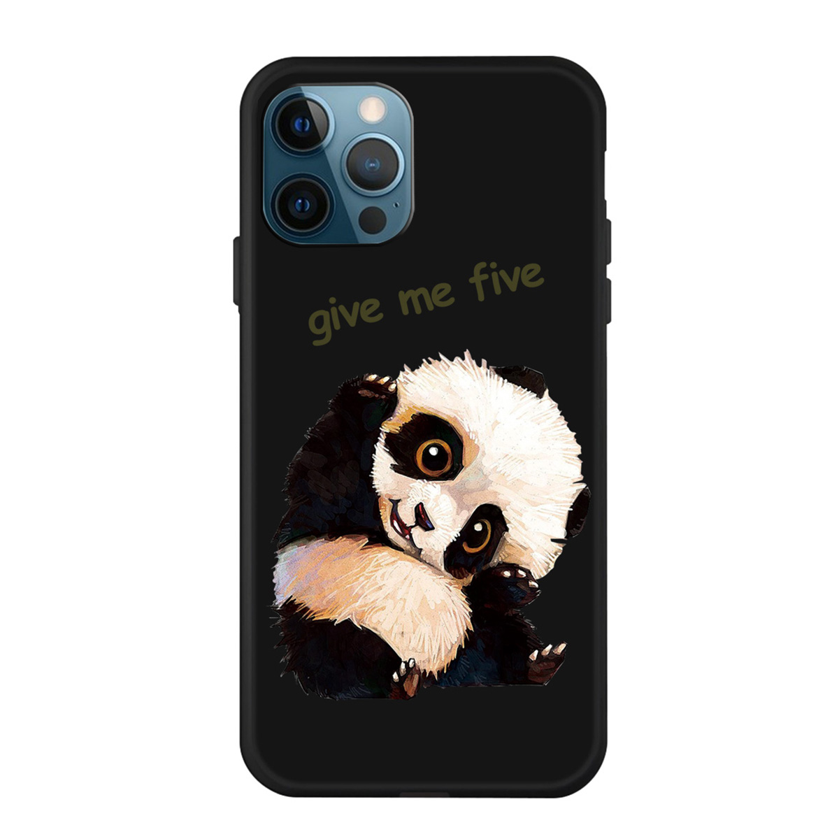 

Симпатичная Печать Panda Printing Matte TPU Shock oh -roper Для Iphone 13 Pro Max - Черный, iPhone 13 Pro Max