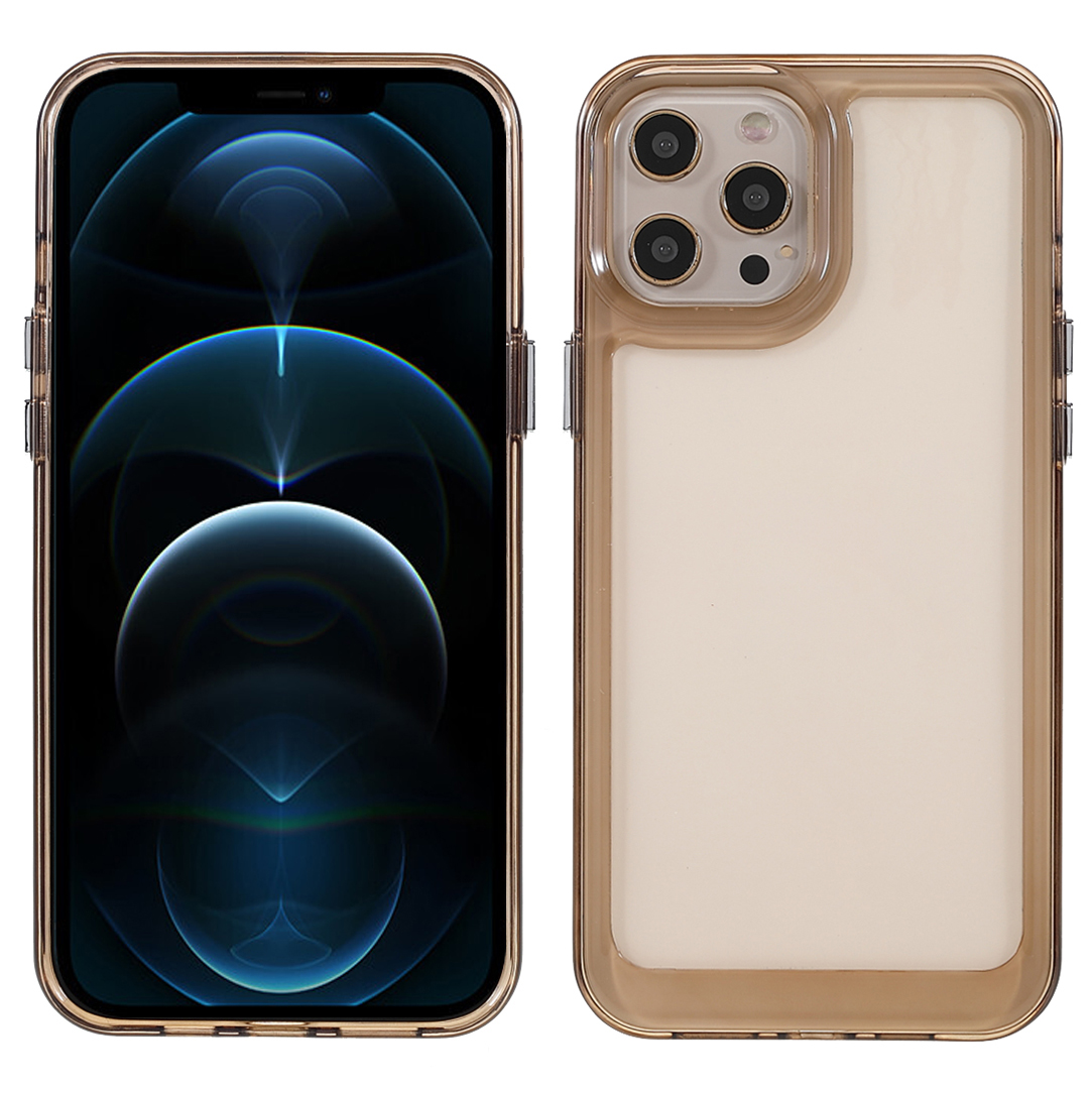 

Высокая Прозрачность TPU + Акриловой Защитный Чехол Для Телефона Для Iphone 12 Pro Max 6,7 Дюйма - Серый, iPhone 12 Pro Max