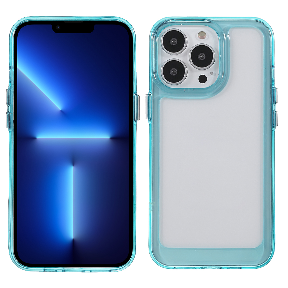 

Anti-Drop Anti-Scratch High Transparency TPU + Acrylic Protective Phone Case Cover for iPhone 13 Pro Max 6.7 inch - Blue, iPhone 13 Pro Max