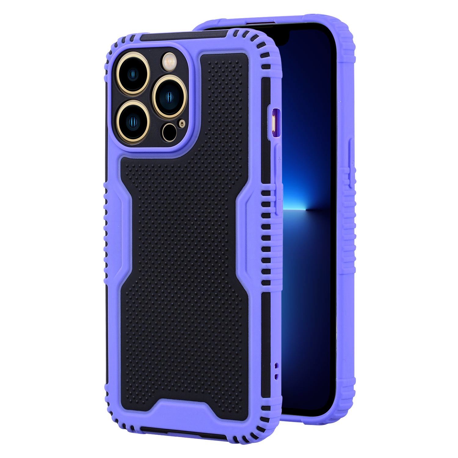 

Пк-защитник пк Обратно+тпу - Пурпурный, iPhone 13 Pro
