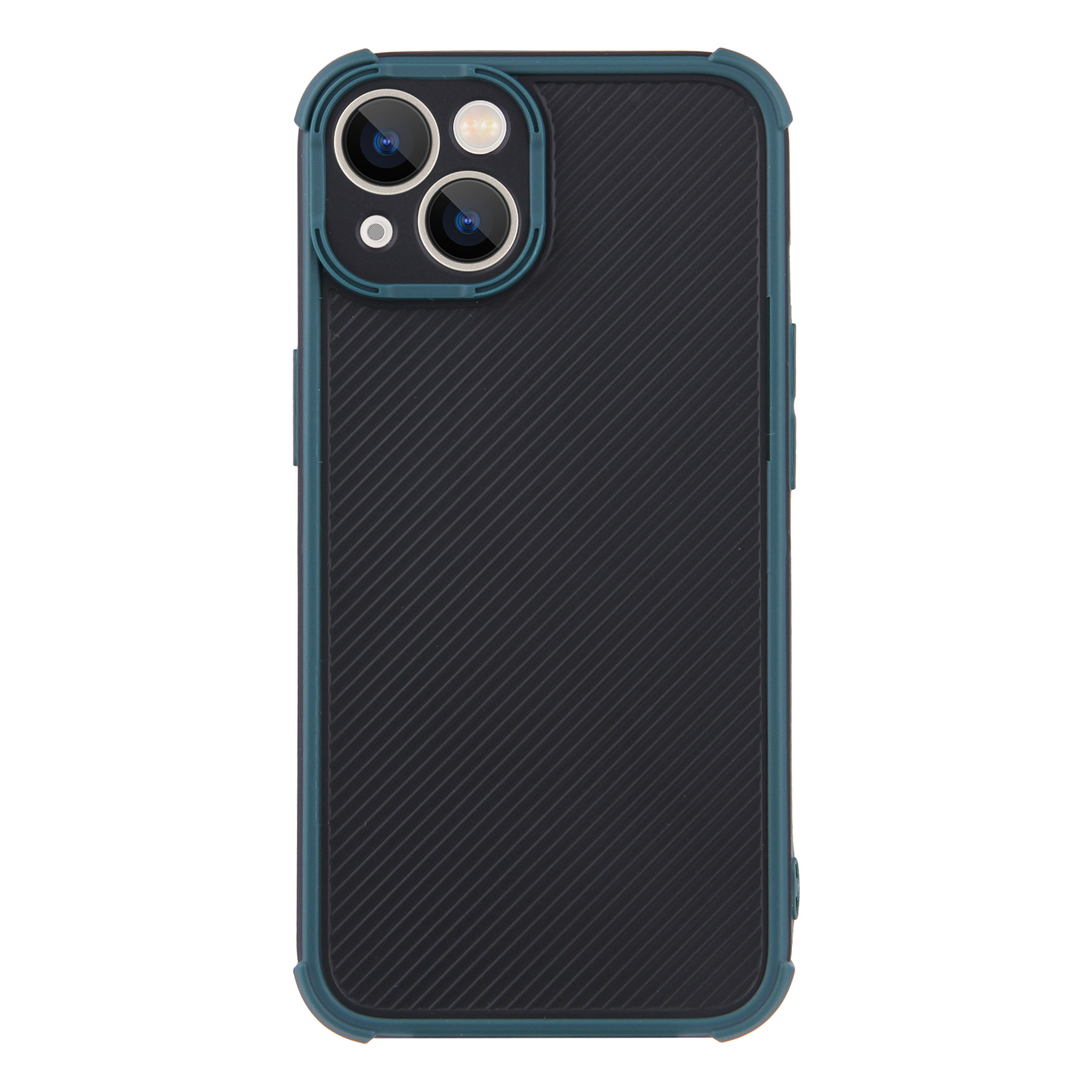 

Освободительный Двойной Бампер PC + TPU Hybrid Case Delicate Touch Phone Cope Для Iphone 13 Mini 5,4 Дюйма - Темно-зеленый, iPhone 13 mini