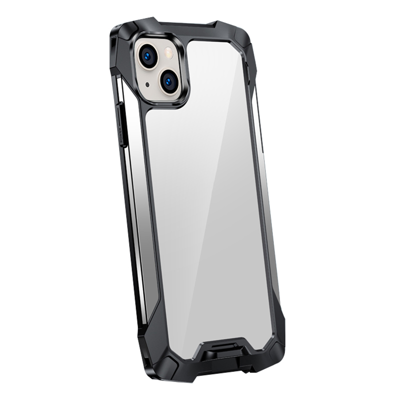 

R-just Acryl Back + TPU + Алюминиевый Сплав Гибкий Корпус Против Капли Для Iphone 13 6,1 Дюйма - Серебряный, iPhone 13