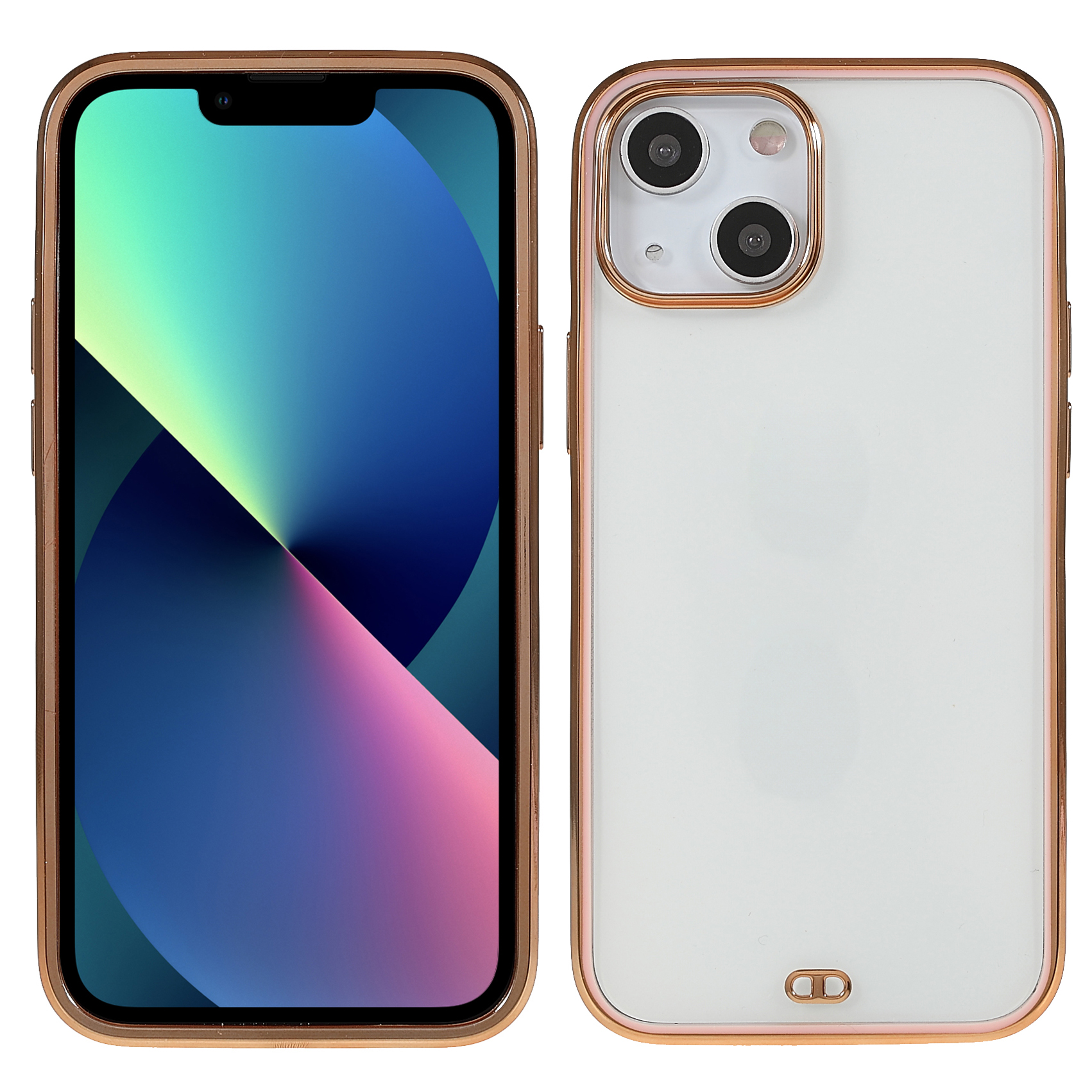 

Electroplating Precise Cutout Light Durable Soft TPU Phone Case Shell for iPhone 13 mini 5.4 inch - Pink, iPhone 13 mini