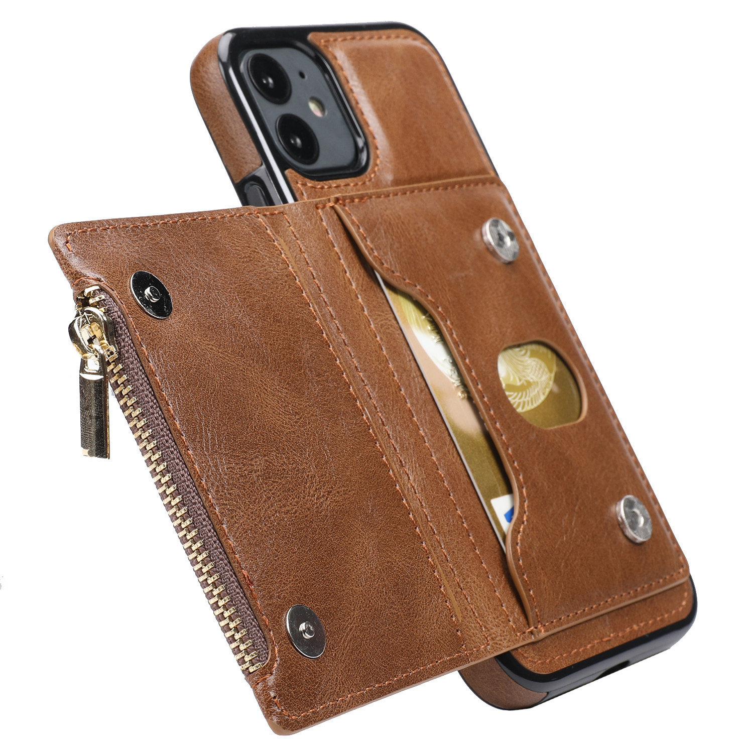 

Обожженная Защитная Защита от Скребки. - Коричневый, iPhone 11 6.1 inch