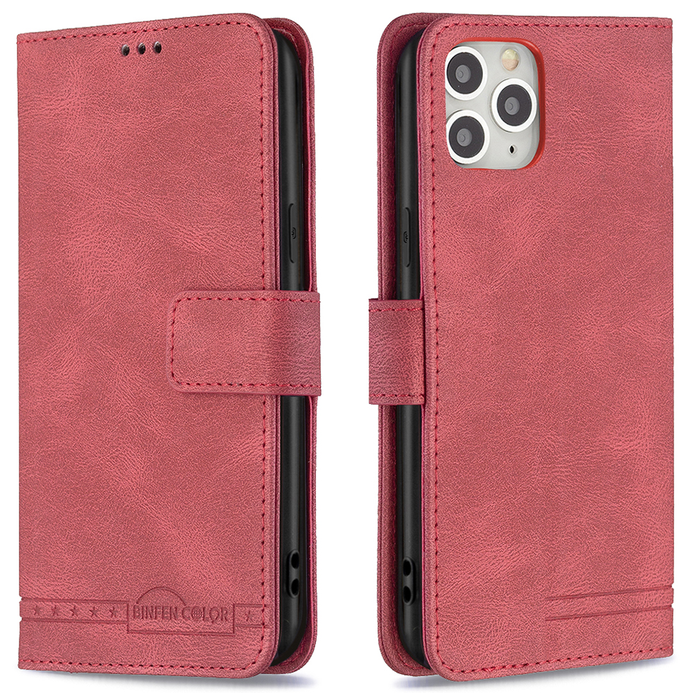 

Binfen Color BF09 Design Design RFID Blocking Stand Shell Shell Для Iphone 11 Pro 5,8 Дюйма - Красный, iPhone 11 Pro 5.8 inch