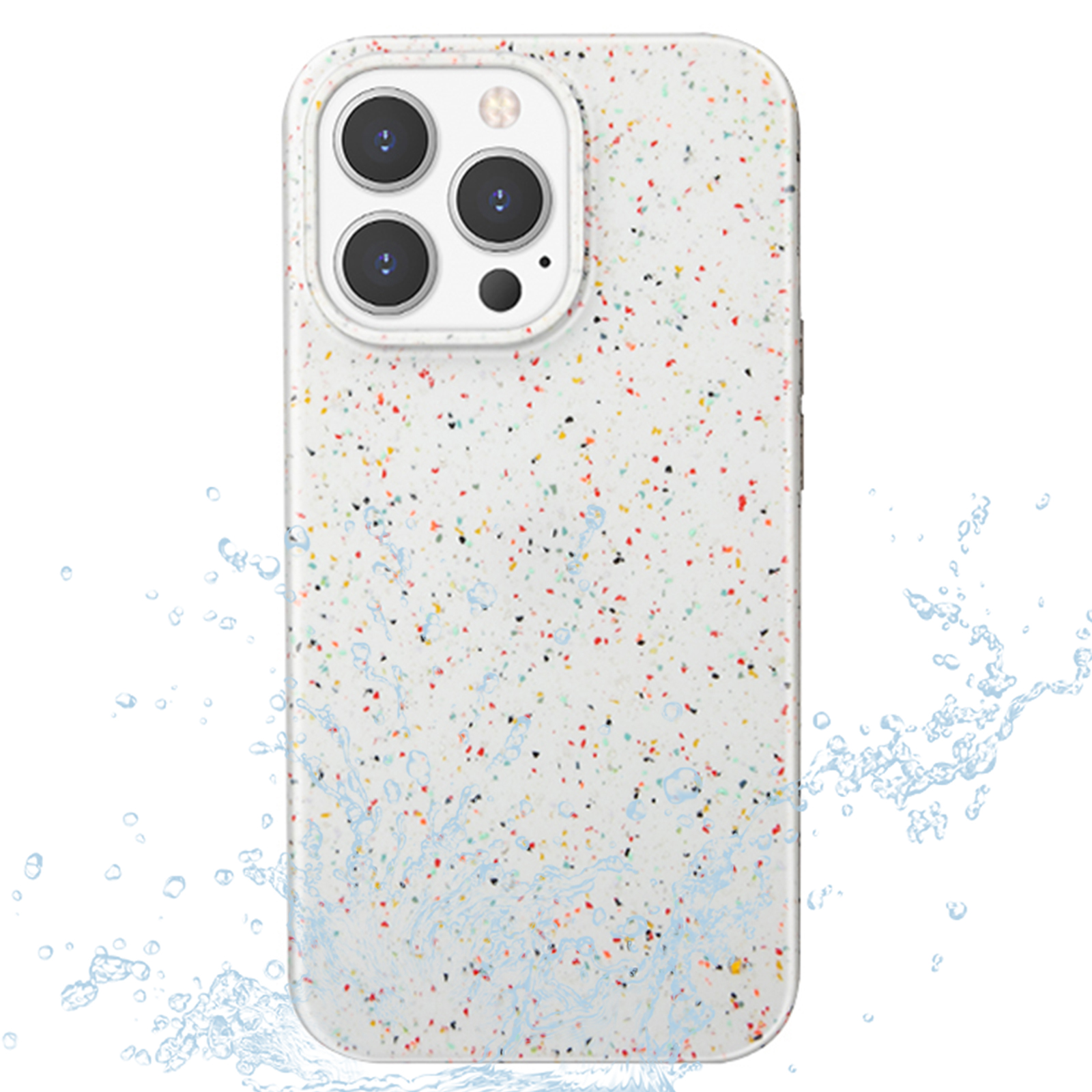 

MUTURAL Colorful Series Lightweight Washable Phone Case PC + Silicone Scratch Resistant Phone Protector for iPhone 13 Pro Max 6.7 inch - White, iPhone 13 Pro Max