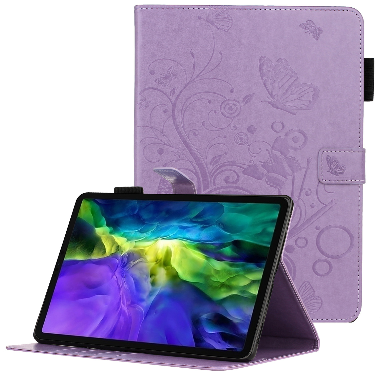 Butterfly Flower Imprinted Stand Wallet Leather Tablet Case for iPad Pro 11-inch (2021)/(2020)/(2018) - Purple, iPad Pro 11-inch (2021)
Butterfly Flower Imprinted Stand Wallet Leather Tablet Case for iPad Pro 11-inch (2021)/(2020)/(2018) - Purple, iPad Pro 11-inch (2021)