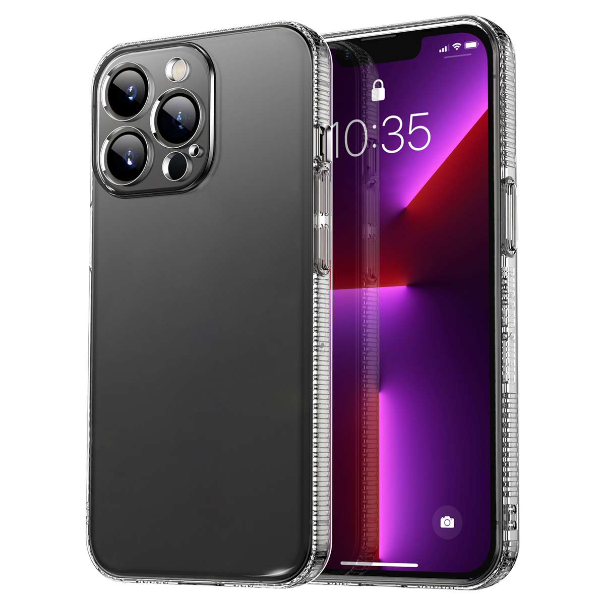 

HD Clear Phone Cover Precise Cutout Design Soft TPU Protective Phone Back Case for iPhone 13 Pro Max 6.7 inch, iPhone 13 Pro Max