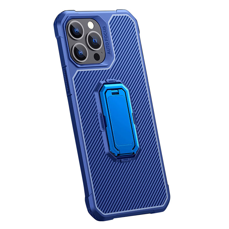 

Кольцевое Крепление, Установка, Карбоновое Волокно Гибкое TPU Против Scratch Shockperation Case Для Iphone 13 Pro Max 6,7 Дюйма - Синий, iPhone 13 Pro Max