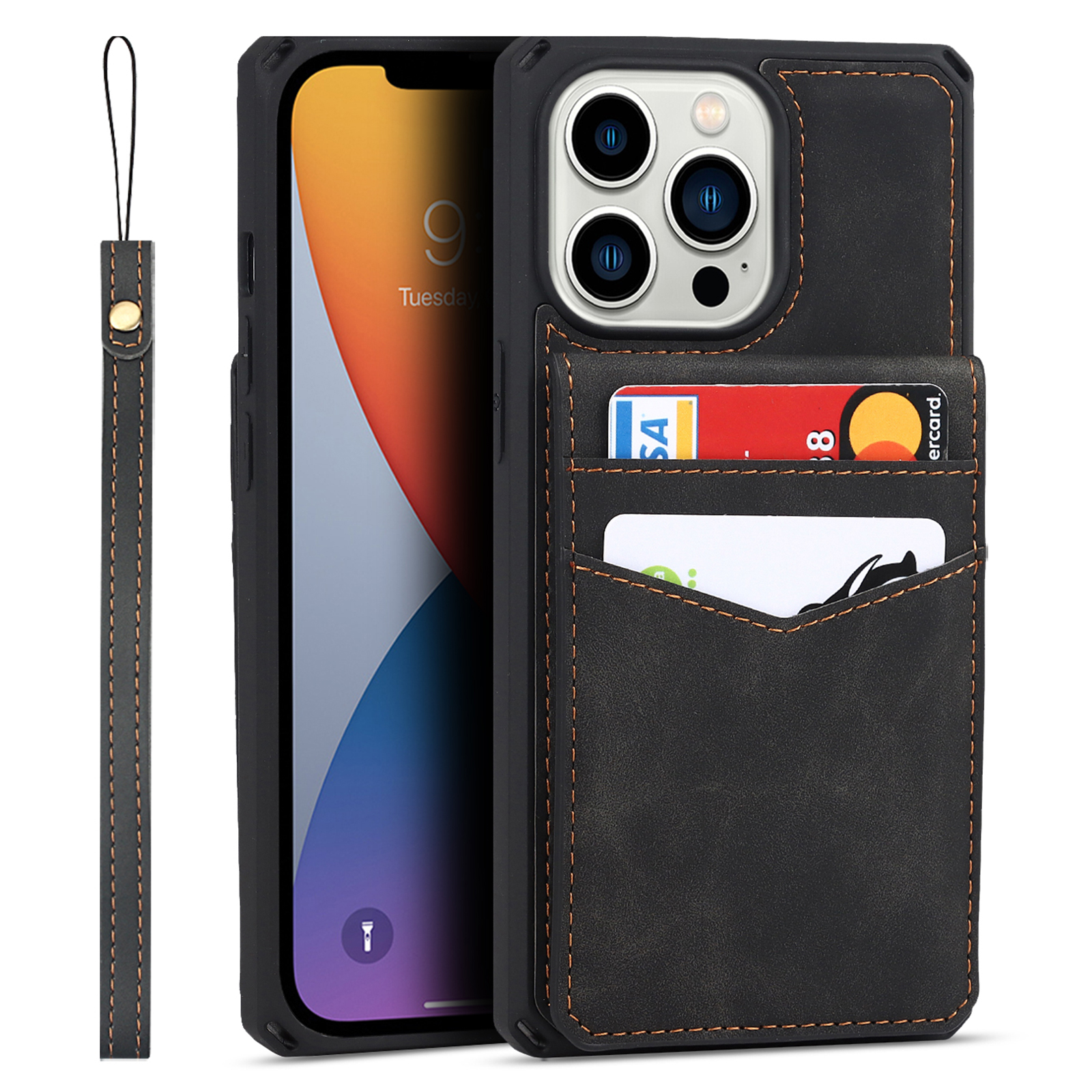 

Вертикальная Кнопка Закрытия Кнопок. - Черный, iPhone 13 Pro Max