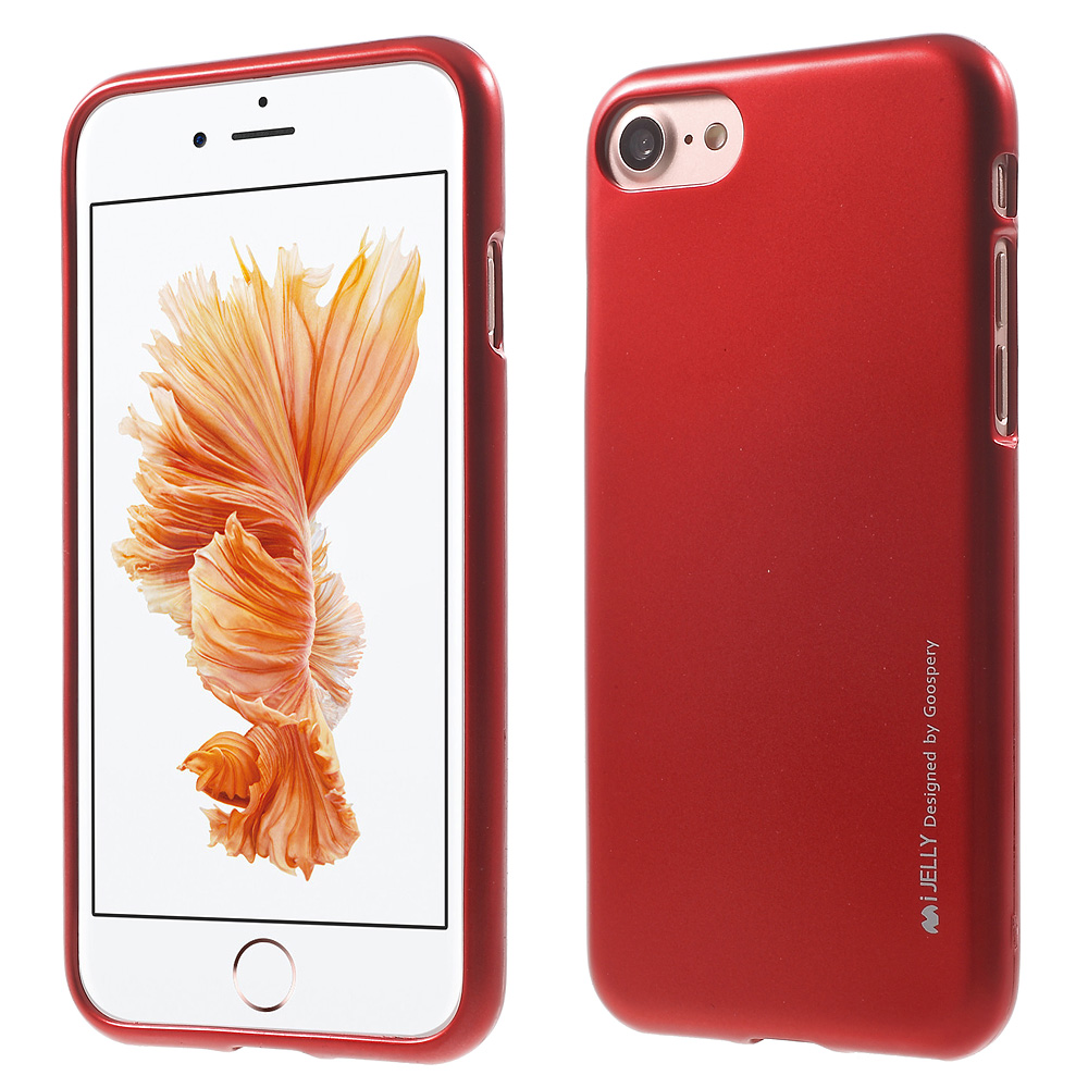 

Mercury Goospery I Jelly Gel TPU Телефон Чехол Для IPhone 8 / 7 4,7 Дюйма - Красный, iPhone 8 4.7 inch