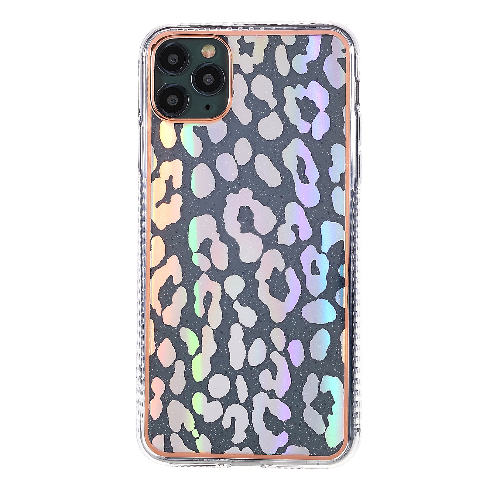 

Для Iphone 11 Pro Max 6,5 -дюймовый Лазерный Эффект Гальванизация IMD Soft TPU Phone Case Copact - Леопардовая Текстура, iPhone 11 Pro Max 6.5 inch