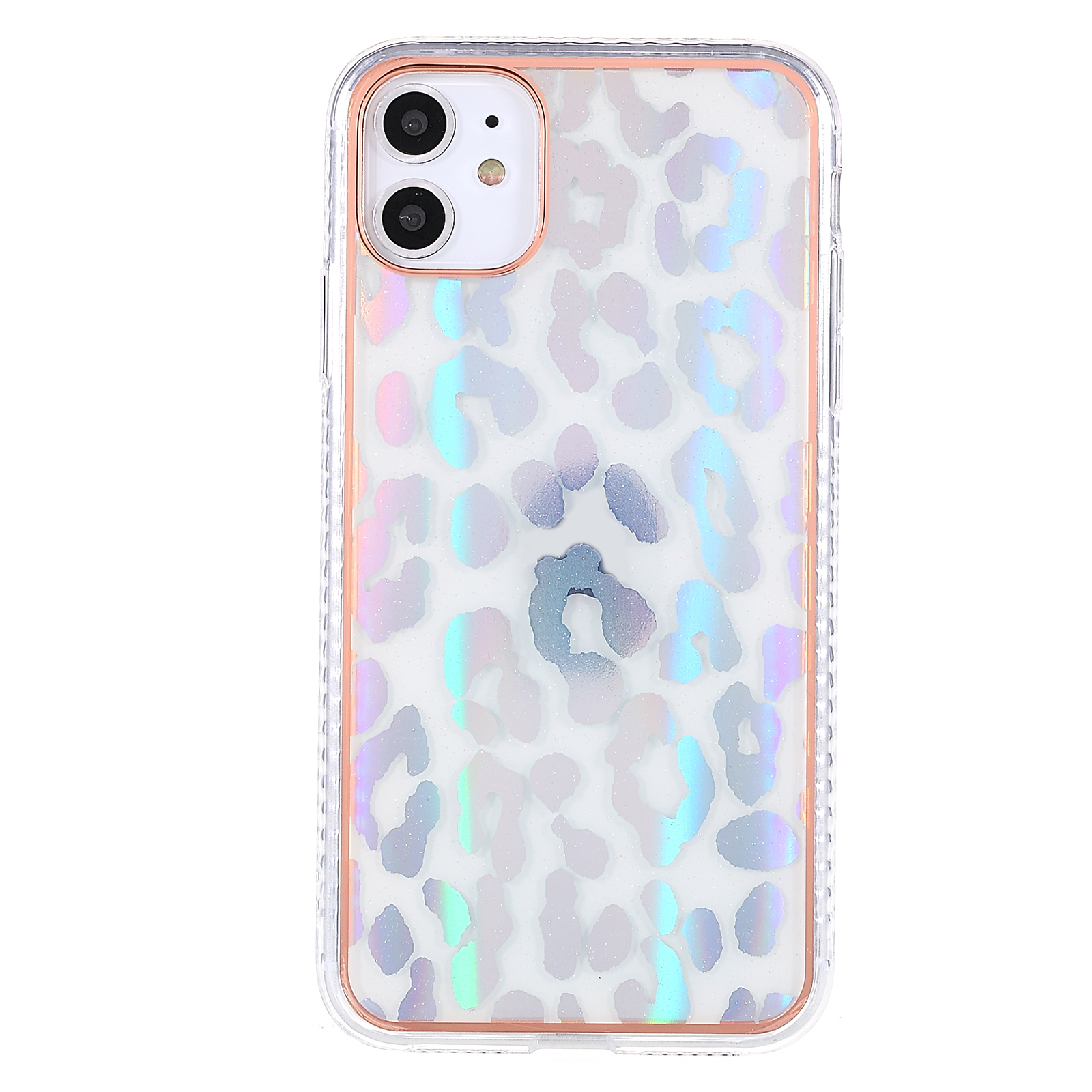 

For iPhone 11 6.1 inch IMD Pattern Electroplating Soft TPU Mobile Phone Case Protective Cover - Leopard, iPhone 11 6.1 inch