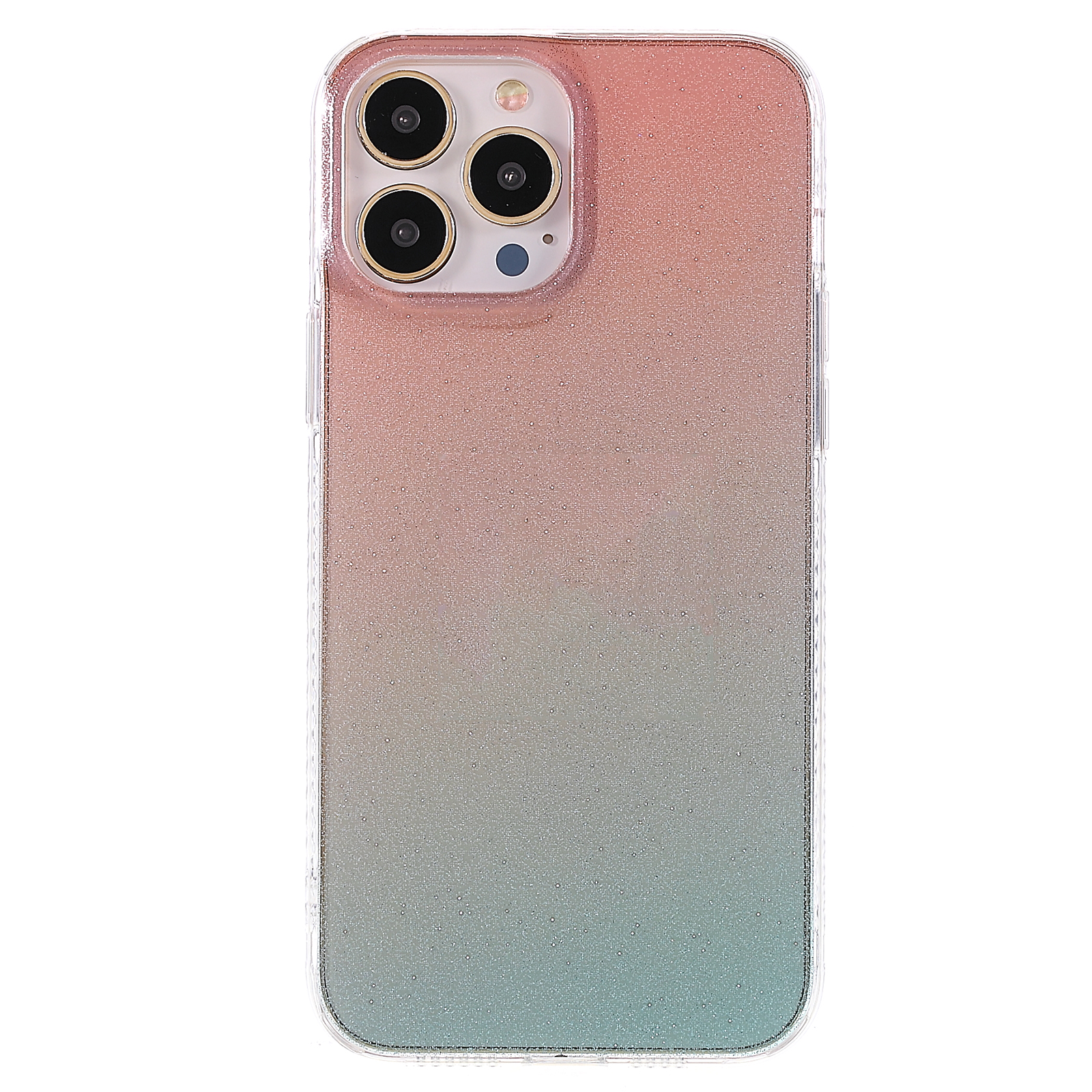 

Блестящий Глитер Градиент Color TPU Корпус Для Iphone 12 Pro Max 6,7 Дюйма, IMD Parkmanship - Зеленый/оранжевый