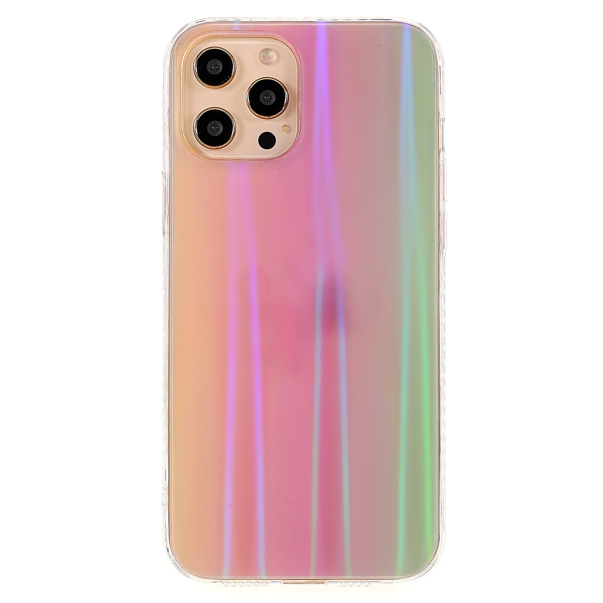 

Градиент Aurora Effect Телефон Чехол Для IPhone 13 Pro Max 6,7 Дюйма, IMD Анти-желтый ТПУ Телефон Защитный Чехол - Желтый Зеленый