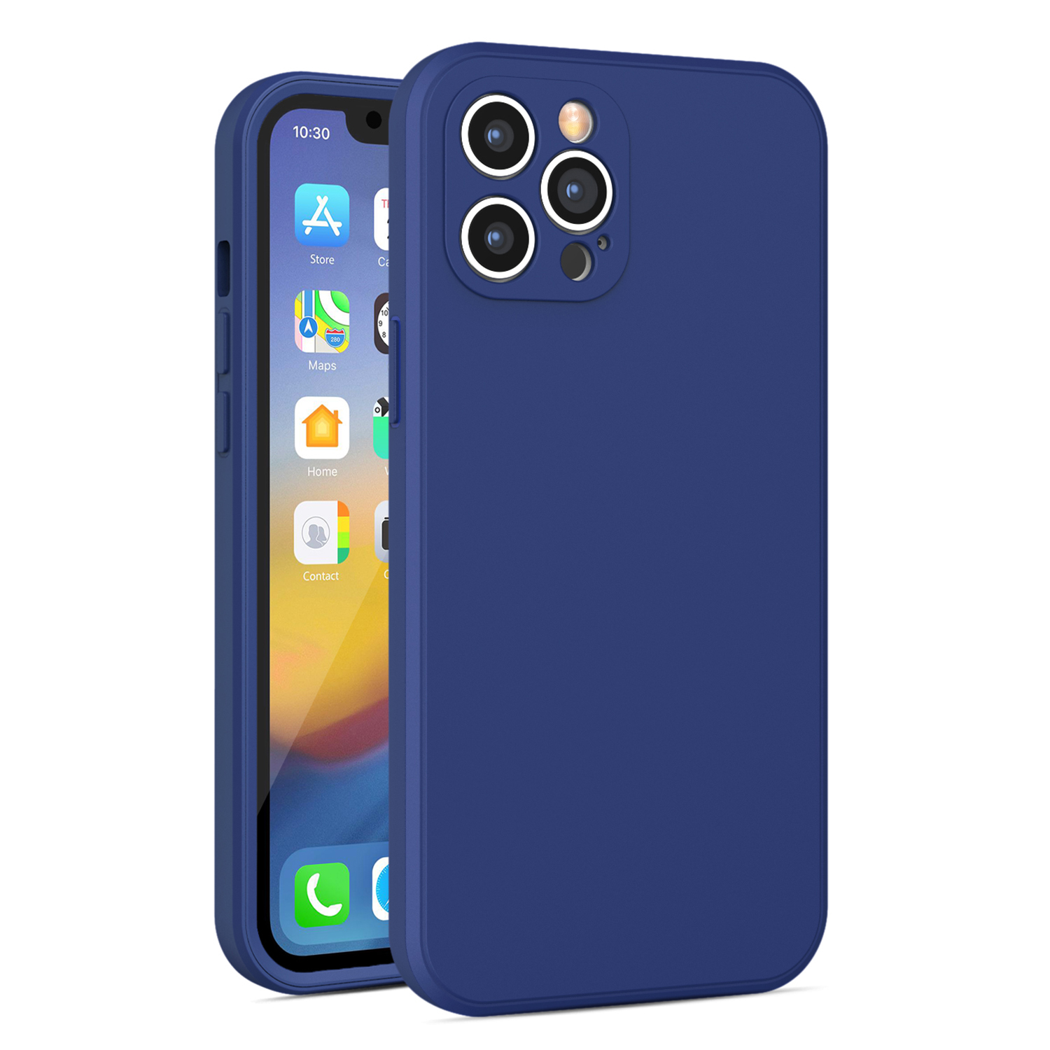 

Для Iphone 11 Pro 5,8 Дюйма Shock -resean Case Case 2,0 мм Прямой Кромка Телефона Hard PC + Soft TPU Hybrid Protector - Синий, iPhone 11 Pro 5.8 inch