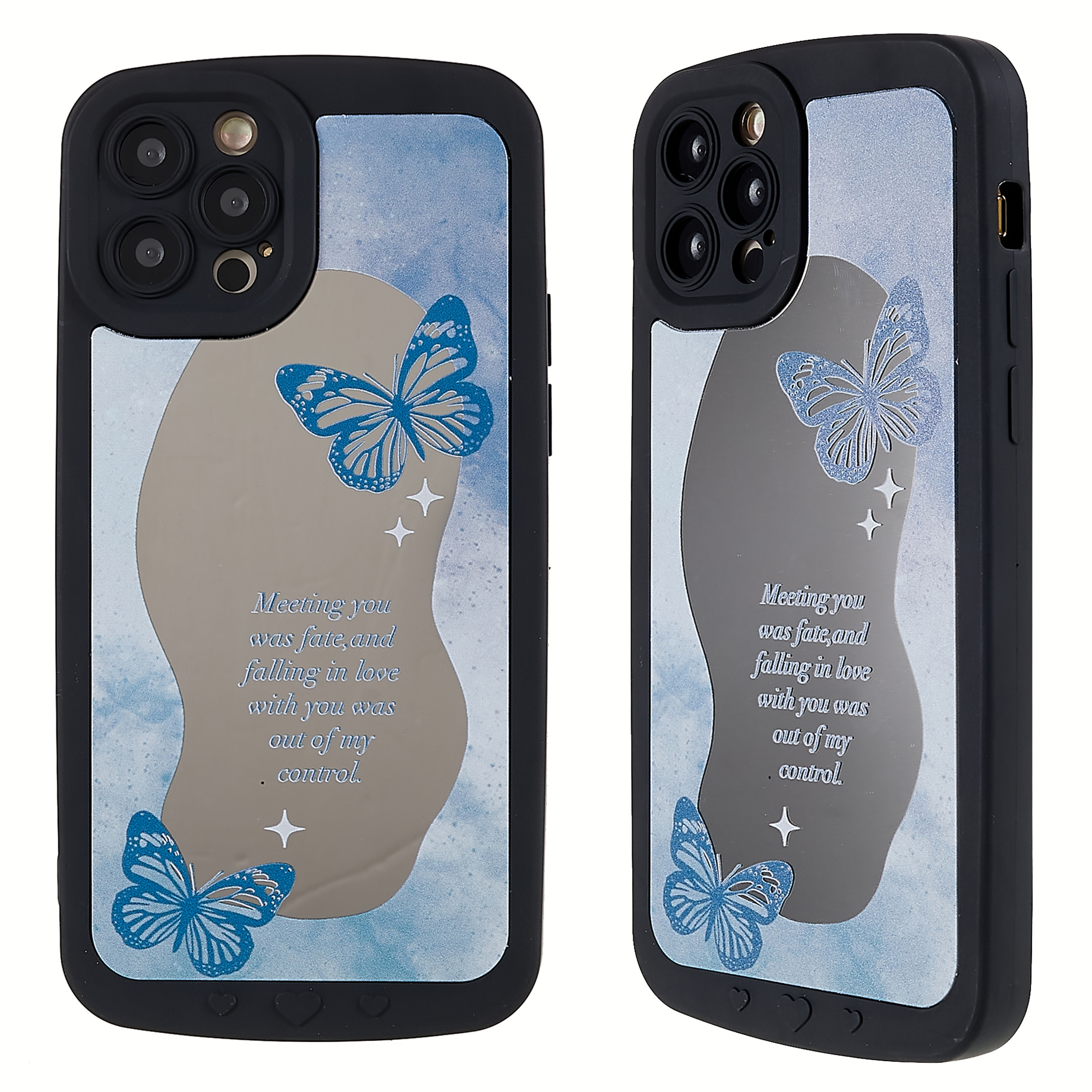 

Для IPhone 12 Pro Max 6,7 Дюйма Pattern Papered Silicone Protector Ship Shif Slim Case Case Против Скольжения - Бабочка, iPhone 12 Pro Max