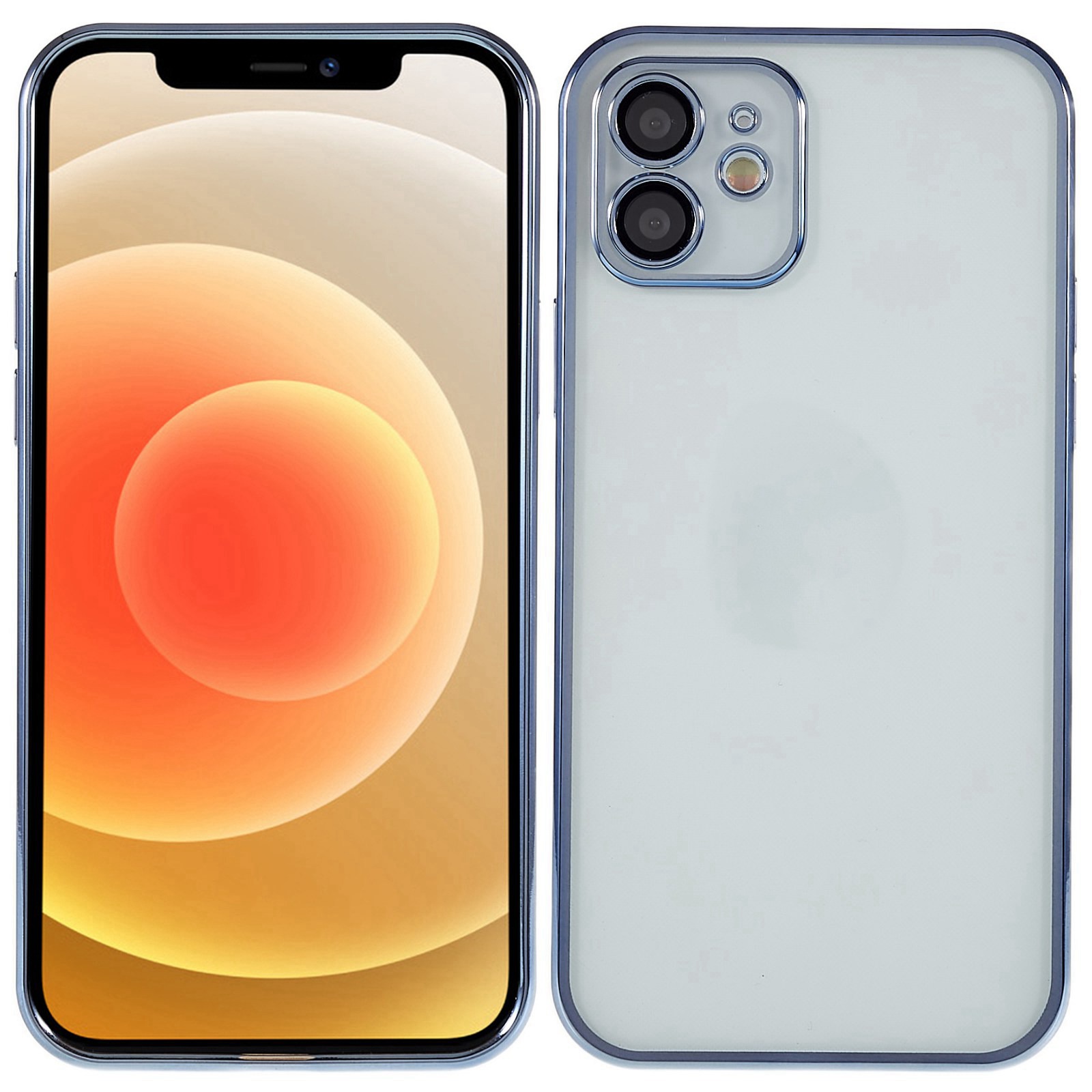 

Pour IPhone 12 6,1 Pouces De La Caméra Intégrée Anti-collision Film De Protection TPU TPU Case De Protection Contre Les Chocs - Bleu, Xiaomi Mi 8 Lite