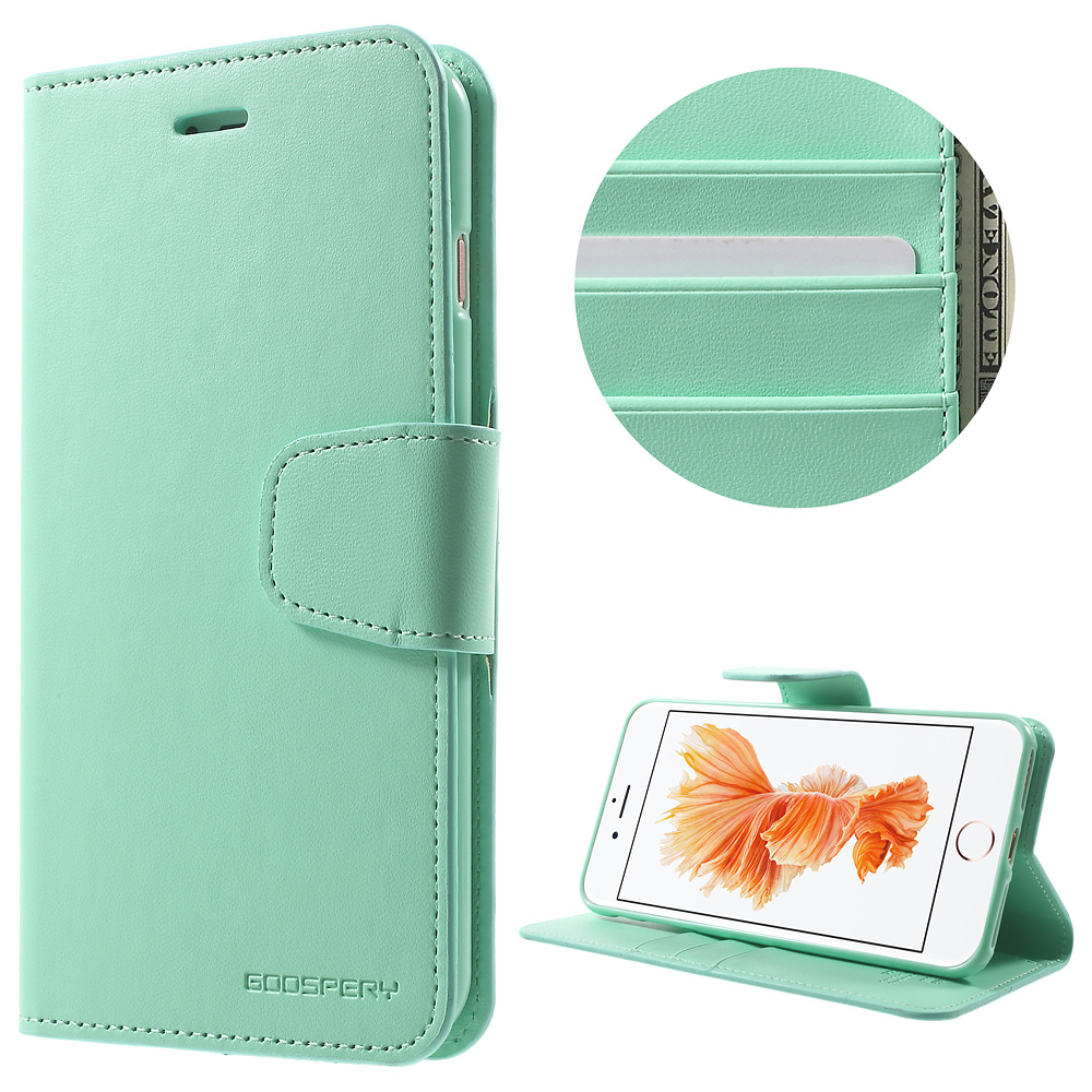 

Дневник Соната Mercury Goospery Sonata Для IPhone 8 Plus / 7 Плюс 5,5 Дюйма - Циан, iPhone 8 Plus 5.5 inch