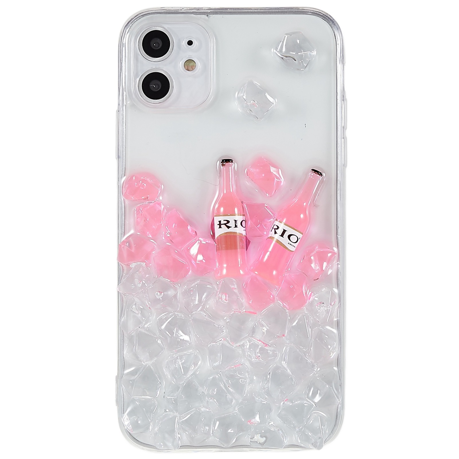 

Стильный Точный Корпус Для Выреза Для IPhone 11 Pro Max 6,5 -дюймовый Дизайн Винных Бутыл - Розовый, iPhone 11 Pro Max 6.5 inch
