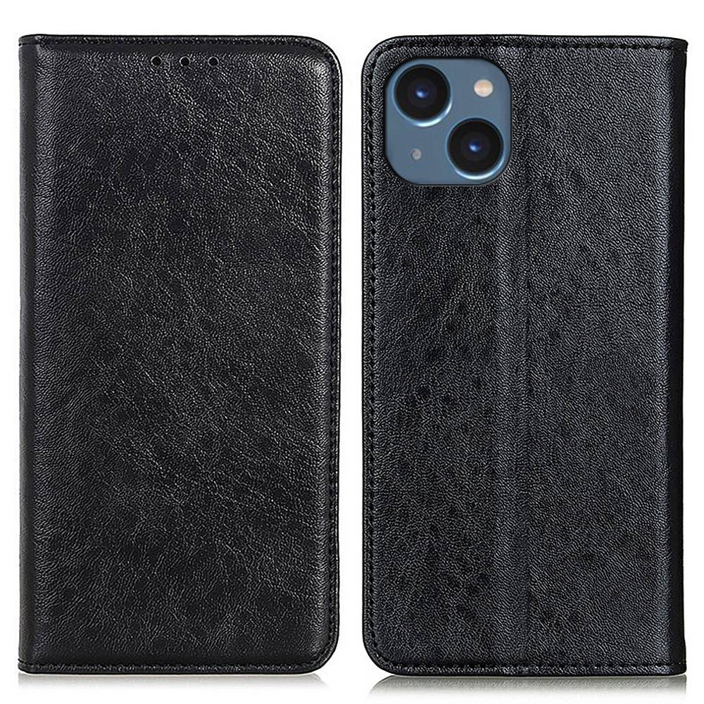 

Для IPhone 14 6,1 Дюйма Телефона Crazy Horse Texture Против Капли - Чернить, iPhone 14