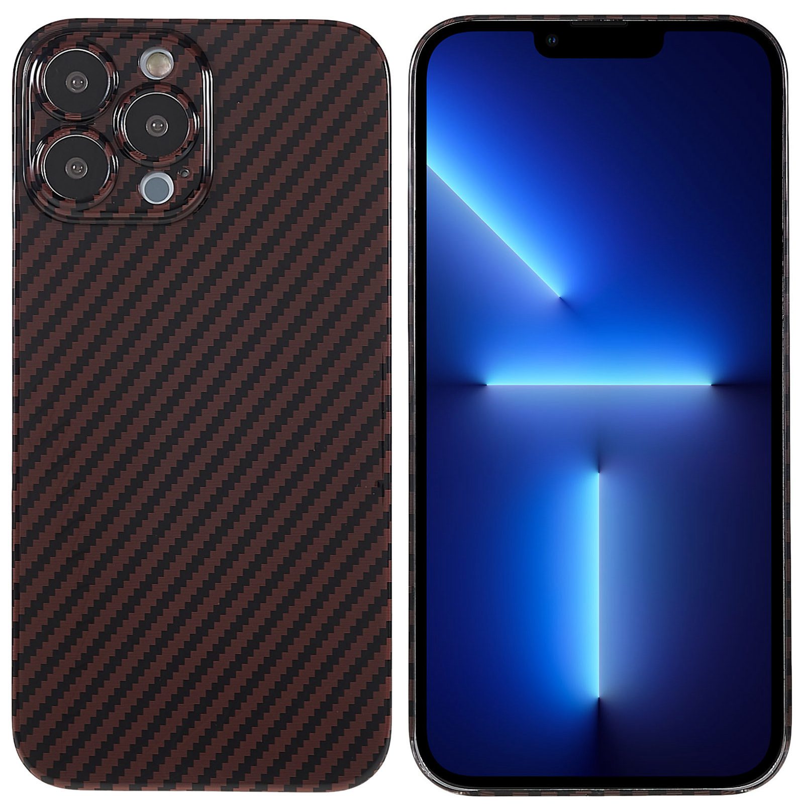 

Для IPhone 13 Pro 6,1 Дюйма Ultra Slim Chase Case Anti-Fall Precise Cultouts Стремительные Устойчивые К Мобильному Телефону - Черный Красный, iPhone 13 Pro