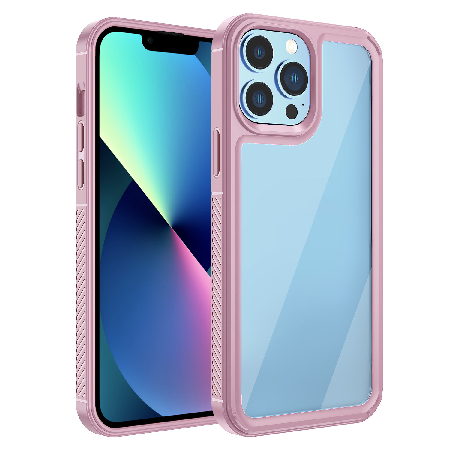 

Для IPhone 13 Pro 6,1 Дюйма ShockPoper Protection Case Case Roscount Ropryprypry Phone Cope - Розовый, iPhone 13 Pro