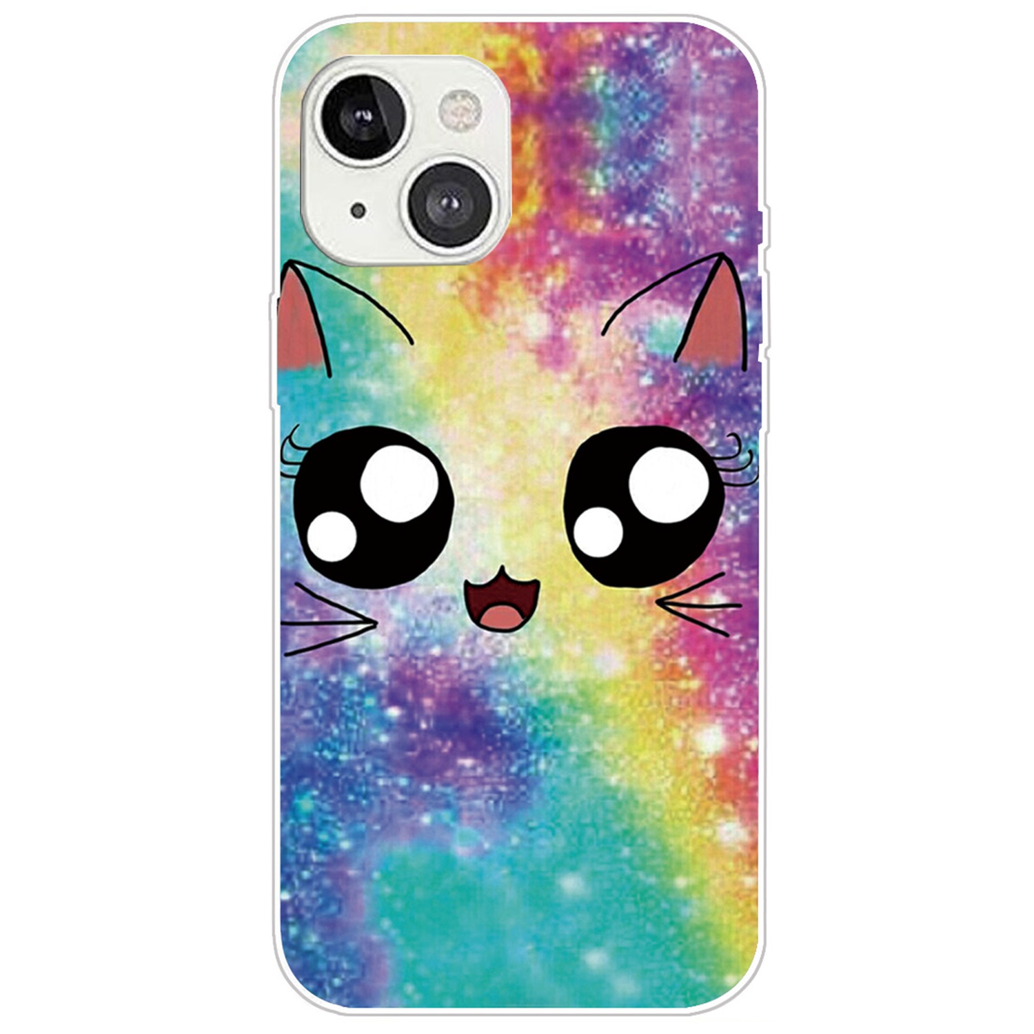 

IMD Печать Печать Телефона Для Iphone 14 6,1 Дюйма, Анти-флаженная Защита Soft TPU Shockpereplow - Радуга, iPhone 14