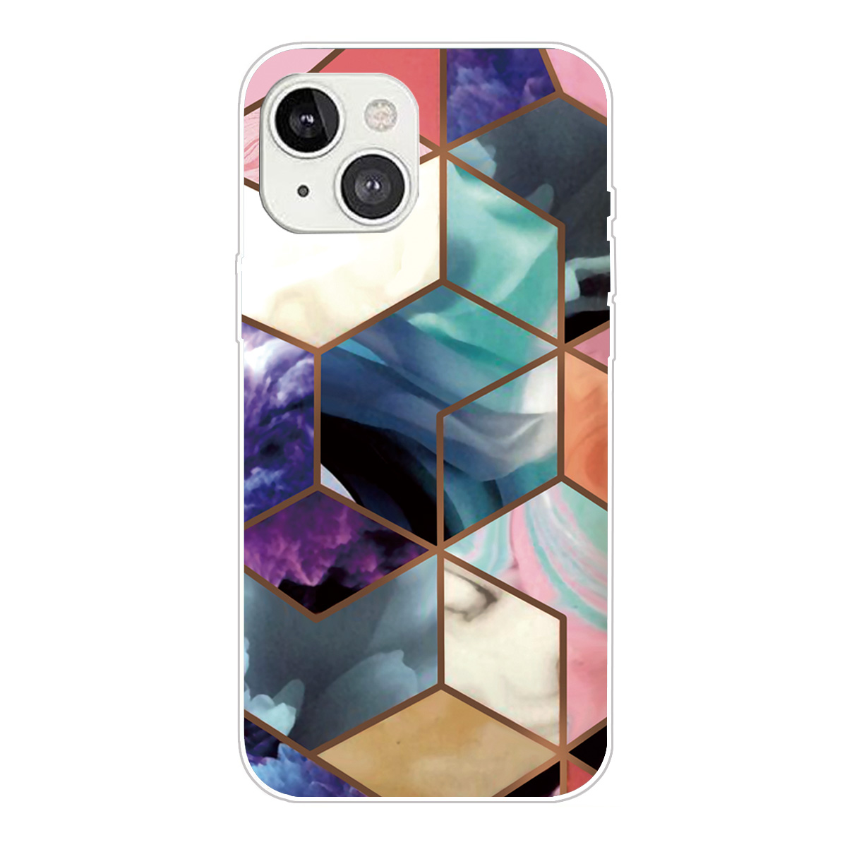 

Für Das Iphone 14 6,1 Zoll B -stil TPU Phone Shell Marmor Muster IMD Schocksicher Zurück - Stil G, iPhone 14