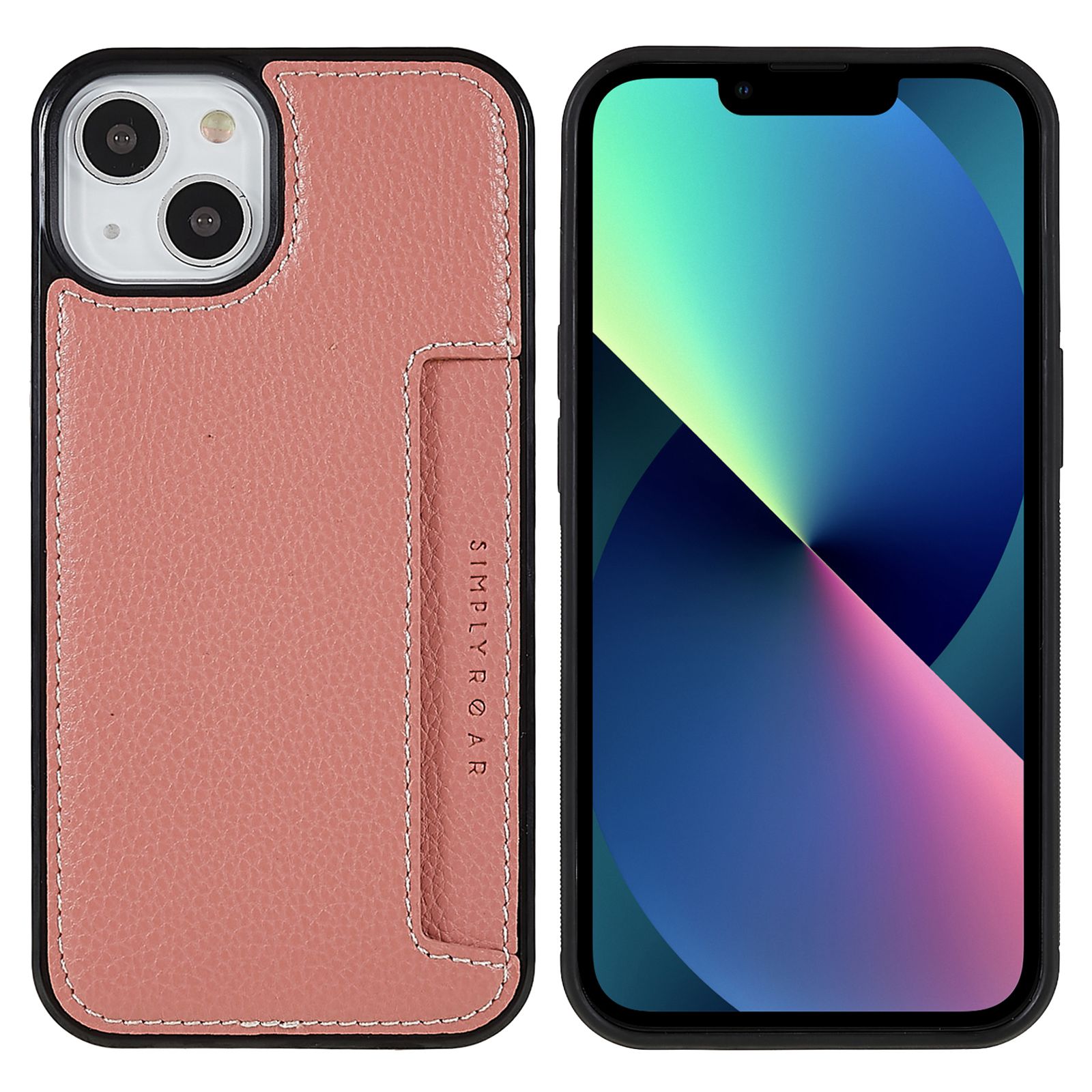 

Рев Для Iphone 13 Mini 5,4 Дюйма Litchi Texture Cope Cople PU - Розовый, iPhone 13 mini