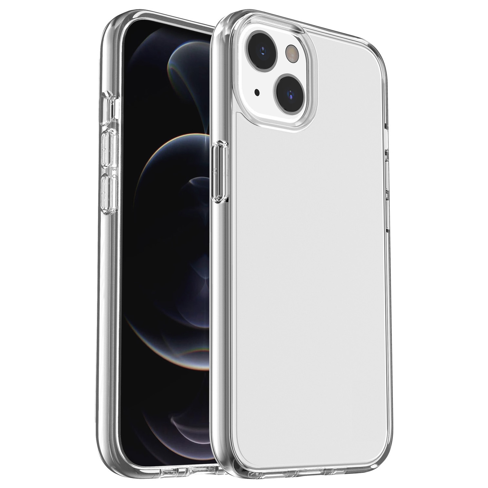 

Telefonhülle Für Iphone 15 Plus, Transparent Hard PC + Soft TPU -hülle Hybridabdeckung - Transparent, iPhone 15 Plus