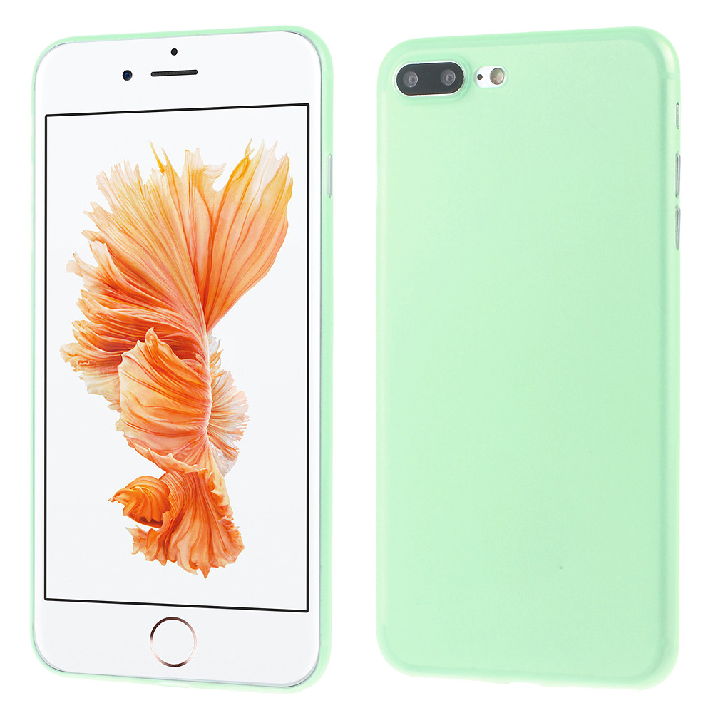

For iPhone 8 Plus / 7 Plus Ultra Thin 0.3mm Matte Hard Case Protector Cover - Green, iPhone 8 Plus 5.5 inch