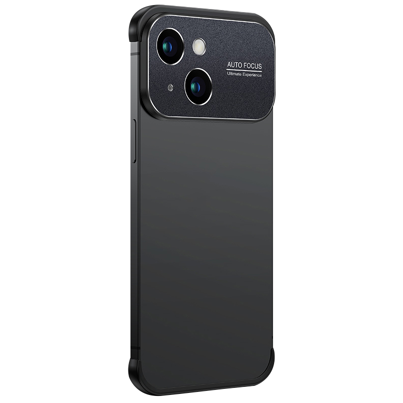 

Für Das Iphone 14 Rahmen Ohne Aluminiumlegierung Lens Frame Lens TPU -rückzugabdeckung - Schwarz, iPhone 14