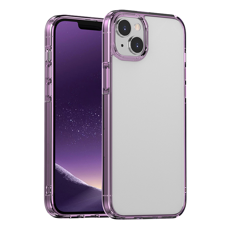 

Mocolo K28 Soft TPU + PC Hülle Telefon Für Iphone 15 Plus Klare Schocksichere Telefonhülle - Lila, iPhone 15 Plus