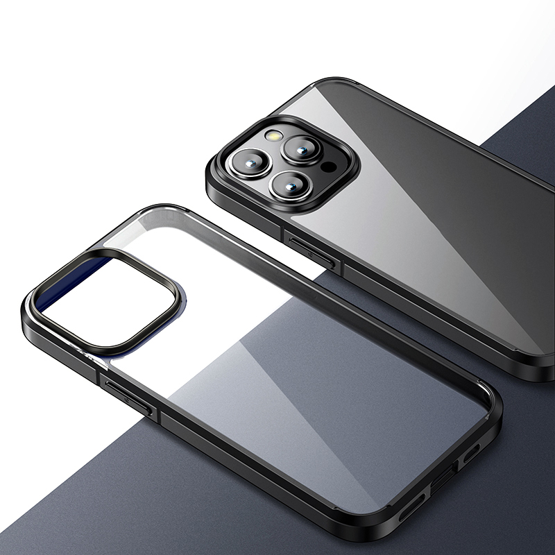 

Mocolo K02 Soft TPU+PC Hybrid Back Hülle Für Iphone 15 Pro Max Schockdelie -clear -telefonabdeckung - Schwarz, iPhone 15 Pro Max